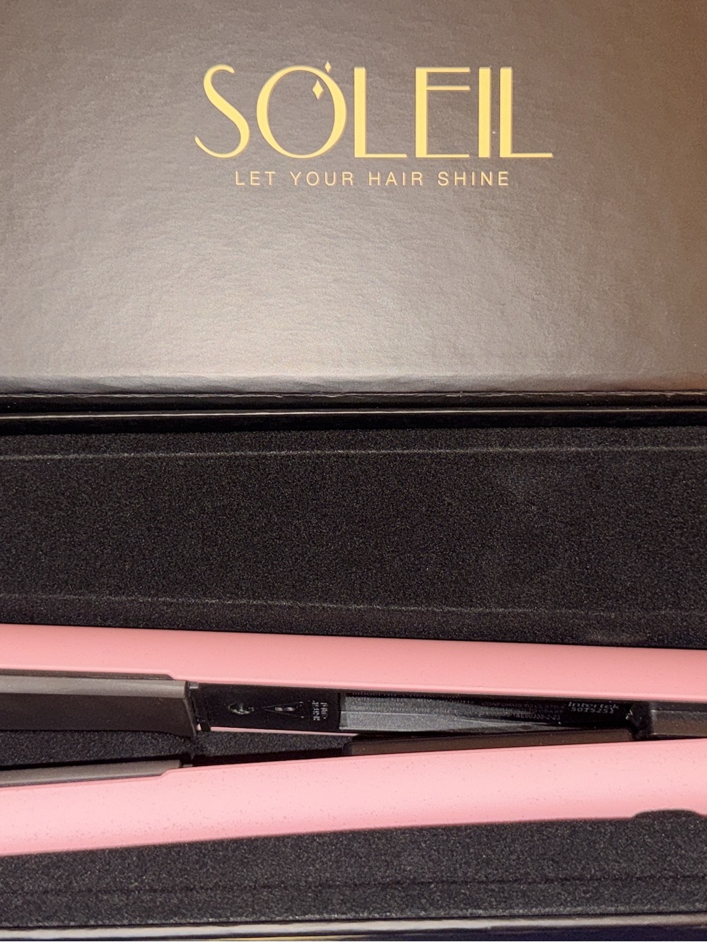 Soleil Pink Hair Straightener - Professional Ceramic Flat Iron